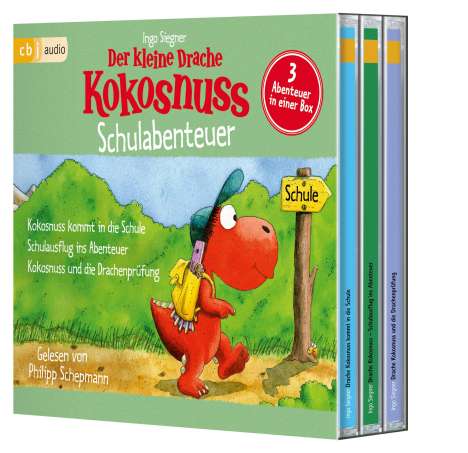 Der kleine Drache Kokosnuss - Schulabenteuer, 3 CDs