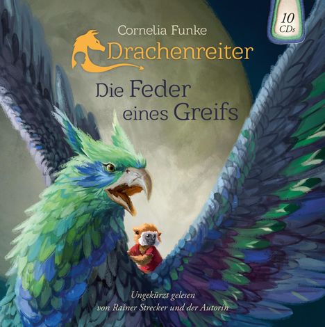 Funke Cornelia: Die Feder eines Greifs. Drachenreiter Band 2, 10 CDs