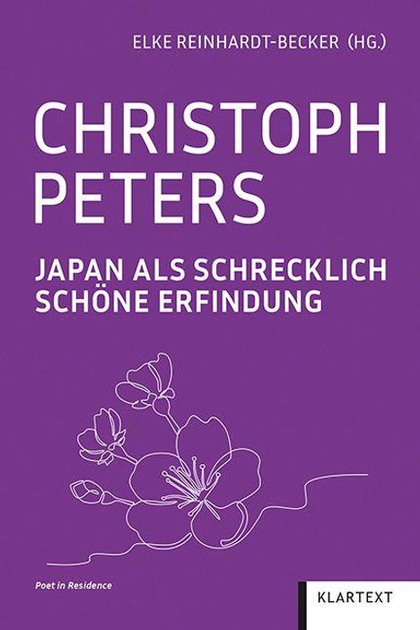 Titel: Christoph Peters - Japan als schrecklich schöne Erfindung. Gestaltung mit Kirschblüte.