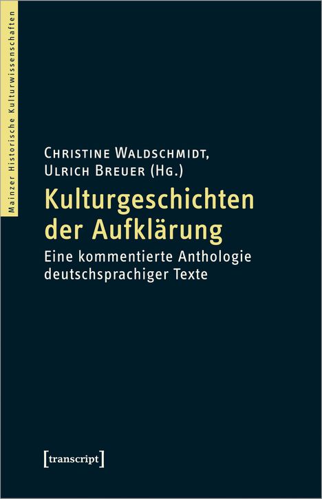 Kulturgeschichten der Aufklärung, Buch