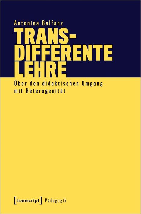 Antonina Balfanz: Balfanz, A: Transdifferente Lehre, Buch