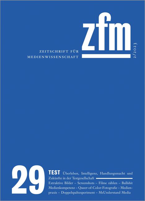 Zeitschrift für Medienwissenschaft 29, Buch