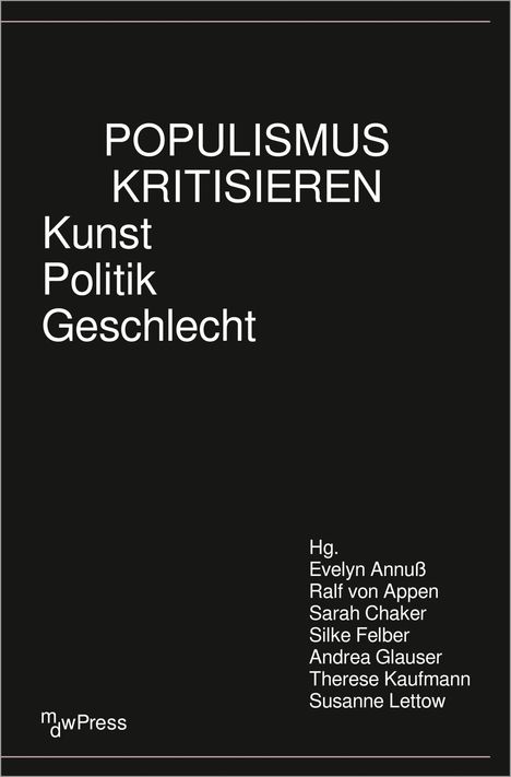 Populismus kritisieren, Buch