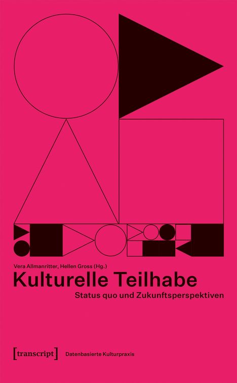 Kulturelle Teilhabe: Status quo und Zukunftsperspektiven. Geometrische Formen auf magentafarbenem Hintergrund.