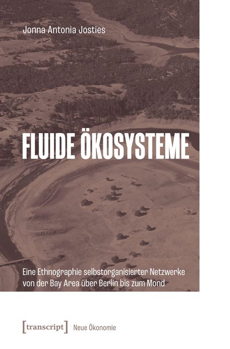 "Fluide Ökosysteme" von Jonna Antonia Josties; eine Ethnographie selbstorganisierter Netzwerke. Luftbild einer Landschaft.
