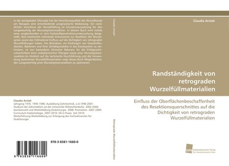 Claudia Arstah: Randständigkeit von retrograden Wurzelfüllmaterialien, Buch