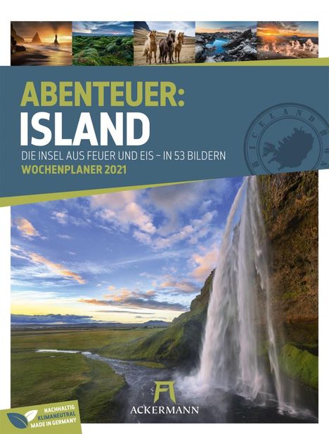 Island - Wochenplaner 2021, Kalender