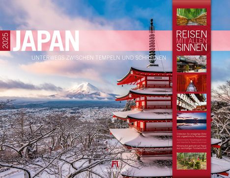 Ackermann Kunstverlag: Japan - Unterwegs zwischen Tempeln und Schreinen Kalender 2025, Kalender