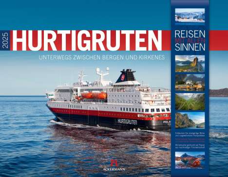 Ackermann Kunstverlag: Hurtigruten - Unterwegs zwischen Bergen und Kirkenes Kalender 2025, Kalender