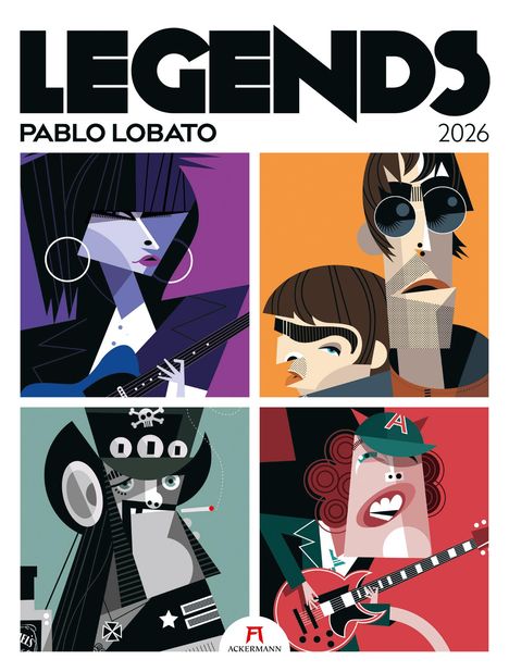 Pablo Lobato: Legends - Musiklegenden Kalender 2026, Kalender