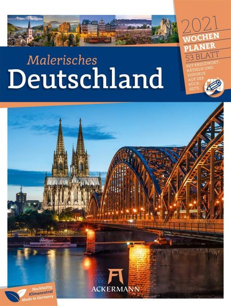 Deutschland 2021 - Wochenplaner, Kalender