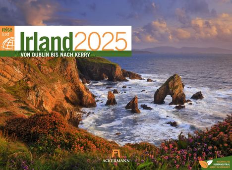 Ackermann Kunstverlag: Irland - von Dublin bis nach Kerry - ReiseLust Kalender 2025, Kalender