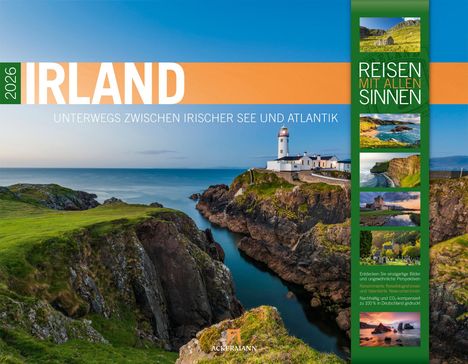 Ackermann Kunstverlag GmbH: Irland - Unterwegs zwischen Irischer See und Atlantik Kalender 2026, Kalender