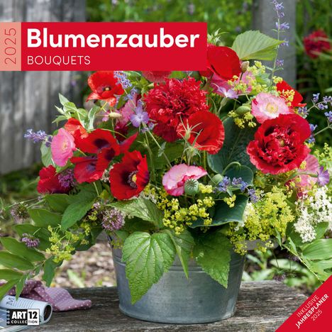 Ackermann Kunstverlag: Blumenzauber Kalender 2025 - 30x30, Kalender
