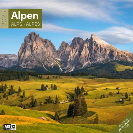 Ackermann Kunstverlag: Alpen Kalender 2025 - 30x30, Kalender