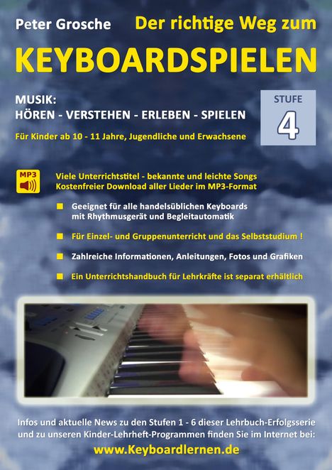 Der richtige Weg zum Keyboardspielen (Stufe 4), Noten