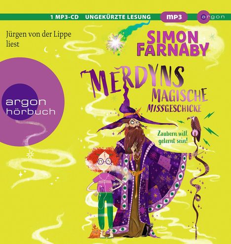 Simon Farnaby: Merdyns magische Missgeschicke - Zaubern will gelernt sein!, MP3-CD