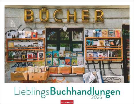 Lieblings-Buchhandlungen Kalender 2025, Kalender