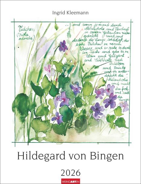 Hildegard von Bingen Kalender 2026, Kalender