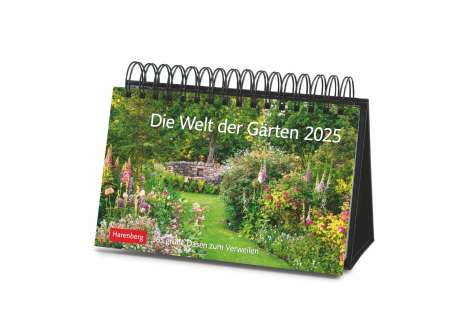 Ulrike Issel: Die Welt der Gärten Premiumkalender 2025 - 365 grüne Oasen zum Verweilen, Kalender