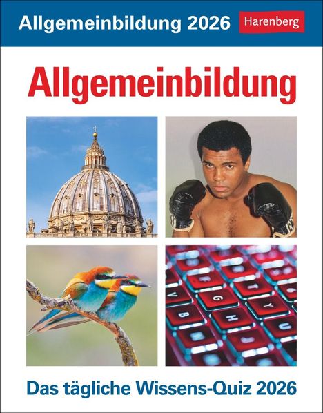 Berthold Budde: Allgemeinbildung Tagesabreißkalender 2026 - Das tägliche Wissens-Quiz, Kalender