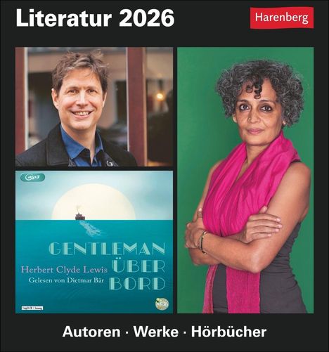 Dirk Michel: Literatur Tagesabreißkalender 2026 - Kulturkalender - Autoren, Werke, Hörbücher, Kalender