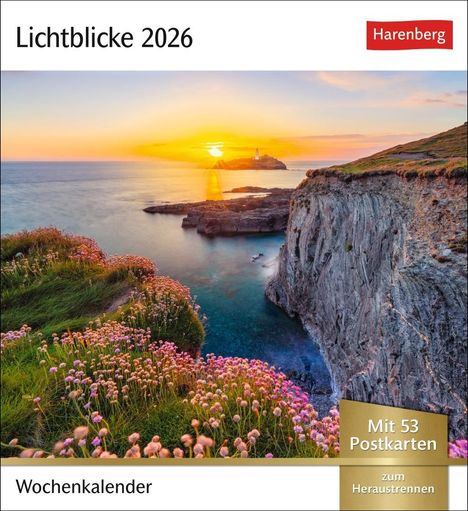 Lichtblicke Postkartenkalender 2026 - Wochenkalender mit 53 Postkarten, Kalender