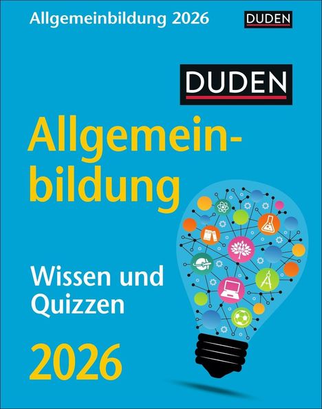 Thomas Huhnold: Duden Allgemeinbildung Tagesabreißkalender 2026 - Wissen und Quizzen, Kalender