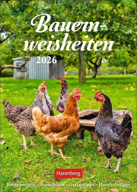 Jochen Dilling: Bauernweisheiten Wochenkalender 2026 - Bauernregeln, Brauchtum, Gartentipps, Haushaltstipps, Kalender