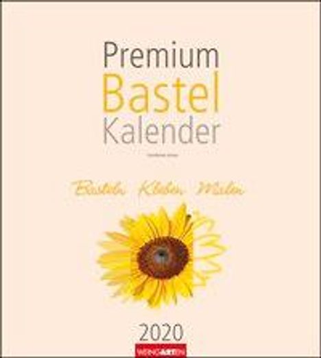 Premium Bastelkalender Champagner 2020 24 x 21,5 cm, Diverse
