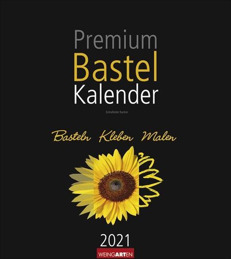 Premium Bastelkalender 2020 Schwarz 24 x 21,5 cm, Diverse