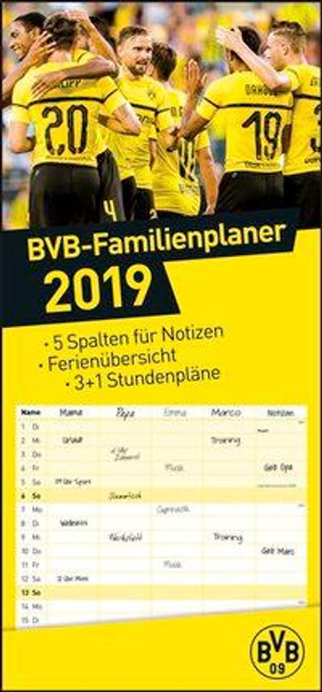 Borussia Dortmund Familienplaner - Kalender 2020, Diverse