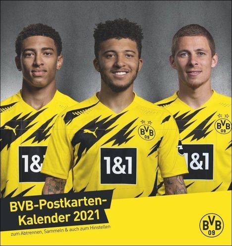 Borussia Dortmund 2020 Postkartenkalender, Diverse