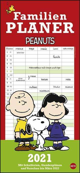 Peanuts Familienplaner 2021, Kalender