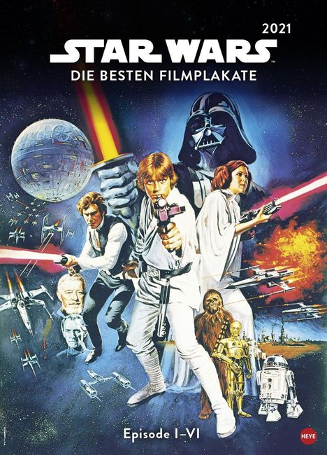 Star Wars Filmplakate Edition Kalender 2021, Kalender