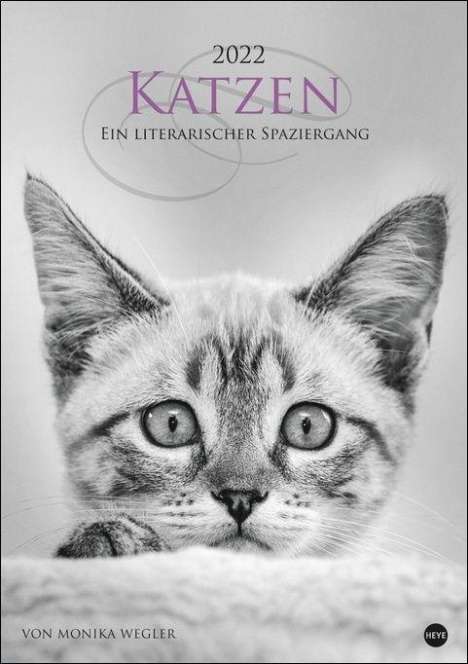 Monika Wegler: Wegler: Katzen/ literarischer Spaziergang 2022, Kalender