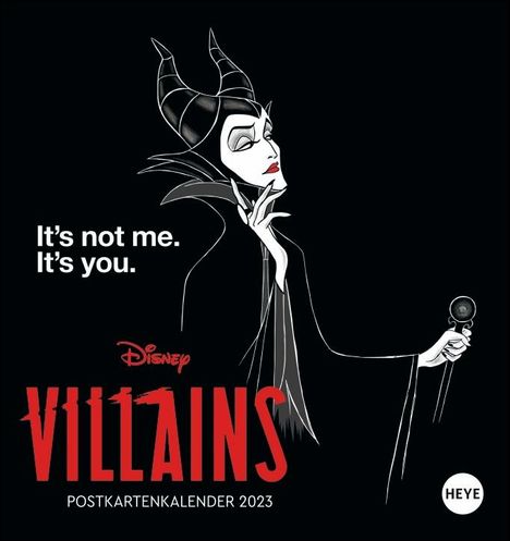 Disney Villains Postkartenkalender 2023, Kalender