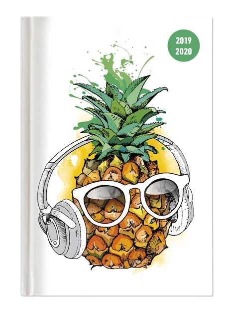 Collegetimer A5 Woche Pineapple 2019/2020, Diverse