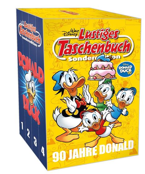 Disney: Lustiges Taschenbuch 90 Jahre Donald (4 Bände im Schuber), Buch