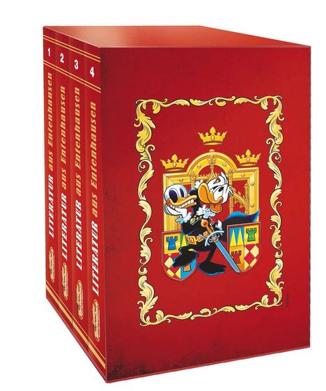 Disney: Lustiges Taschenbuch Literatur Bestseller (4 Bände im Schuber), Buch