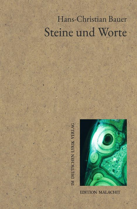 Hans-Christian Bauer: Steine und Worte, Buch