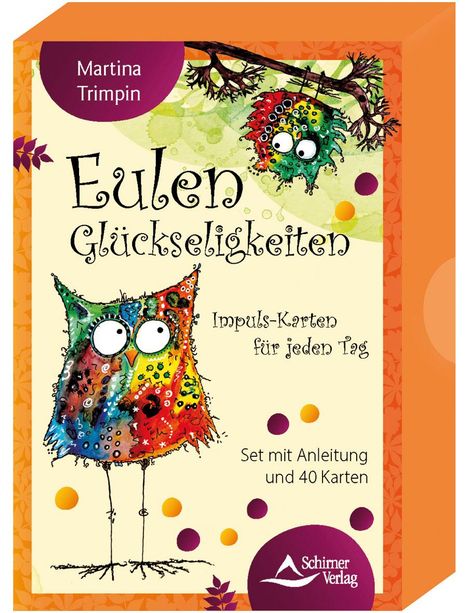 Martina Trimpin: Eulen-Glückseligkeiten - Impuls-Karten für jeden Tag, Buch
