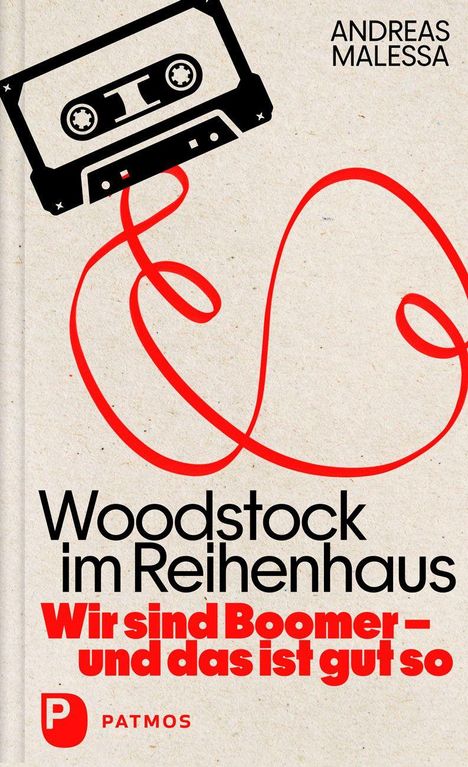 „Woodstock im Reihenhaus. Wir sind Boomer – und das ist gut so“ von Andreas Malessa. Illustration einer Kassette.