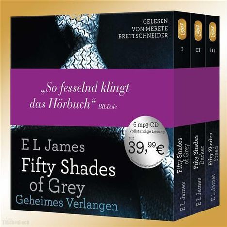 E L James: Fifty Shades of Grey. Die Gesamtausgabe (Teil 1-3), CD