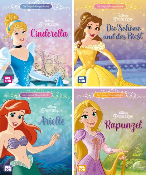 Nelson Mini-Bücher: 4er Disney Prinzessin 13-16, Diverse