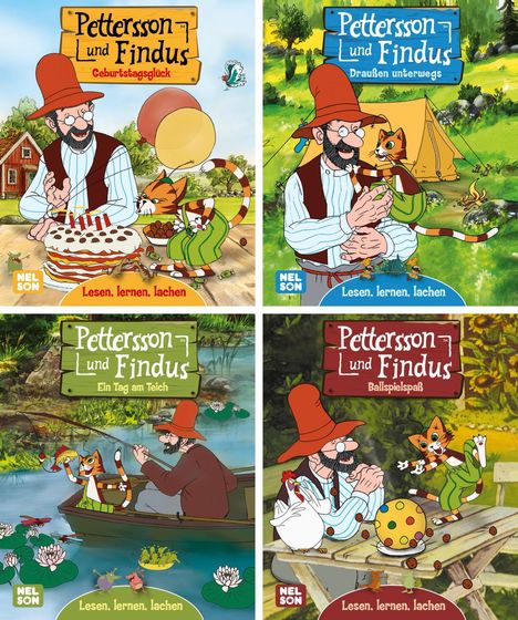 Nelson Mini-Bücher: 4er Pettersson und Findus 1-4, Diverse