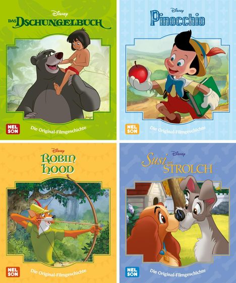 Nelson Mini-Bücher: Disney Filmklassiker 13-16, Diverse