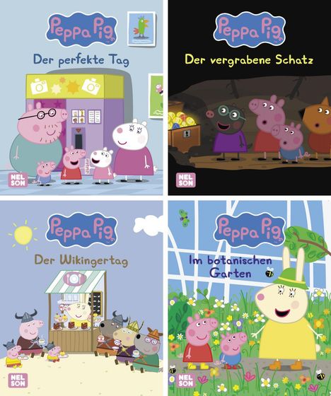 Nelson Mini-Bücher: 4er Peppa Pig 21-24, Diverse