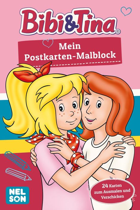Bibi &amp; Tina: Mein Postkarten-Malblock, Buch