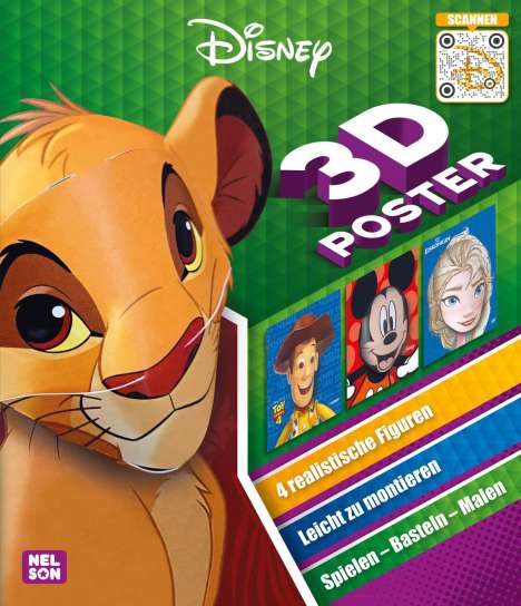 Disney: 3D-Poster, Buch